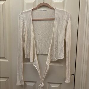Reformation - Petalo Wrap Crop top (SMALL US4/6, White/Cream)